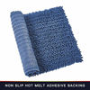 Picture of Walensee Large Bathroom Rug Non Slip Bath Mat (72x24 Inch Dark Blue) Water Absorbent Super Soft Shaggy Chenille Machine Washable Dry Extra Thick Perfect Absorbant Best Plush Carpet for Shower Floor