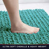 Picture of Walensee Large Bathroom Rug Non Slip Bath Mat (72x24 Inch Turquoise) Water Absorbent Super Soft Shaggy Chenille Machine Washable Dry Extra Thick Perfect Absorbant Best Plush Carpet for Shower Floor