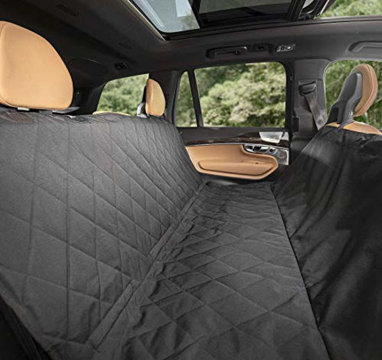 Picture of Plush Paws Products Hammock Waterproof Luxury Car Seat Cover with Pet Harnesses, Regular (Black) -USA Based