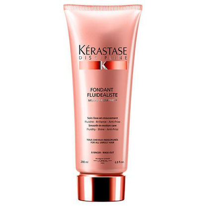 Picture of KERASTASE Discipline Fondant Fluidealiste Smooth-in-Motion Care Conditioner for Unisex, pink , 6.8 Ounce