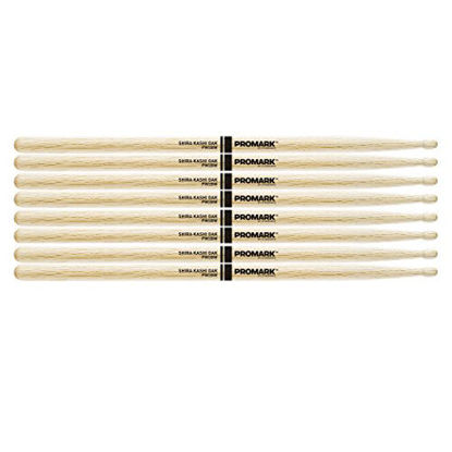 Picture of ProMark Classic Attack 2B Shira Kashi Oak Drumsticks, Oval Wood Tip, Four Pairs