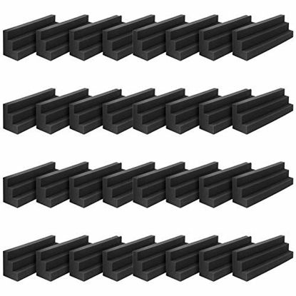 Picture of JBER Column Acoustic Wedge Studio Foam Corner Block Finish Corner Wall in Studios or Home Theater,KTV (32 Pack)