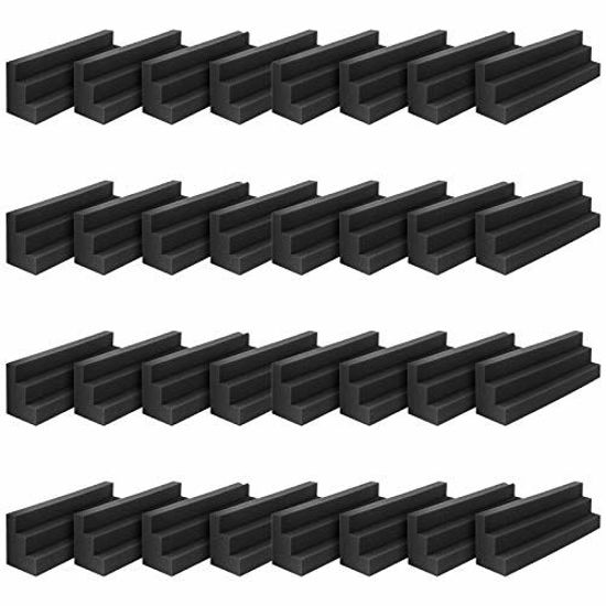 Picture of JBER Column Acoustic Wedge Studio Foam Corner Block Finish Corner Wall in Studios or Home Theater,KTV (32 Pack)