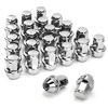 Picture of dynofit 24pcs 14x1.5 OEM/Stock Lug Nuts for 2015-2019 Expedition/F-150, M14-1.5 One-Piece Design Factory Chrome Wheel Lugnuts for Lincoln 2016-2018 MKX, 21mm Hex Anti-Rusting Updated