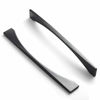 Picture of 7.6'' Modern Minimalist Cabinet Pull Matte Black Drawer Handle Wardrobe Cabinet Hardware ,6 Packed 074