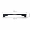 Picture of 7.6'' Modern Minimalist Cabinet Pull Matte Black Drawer Handle Wardrobe Cabinet Hardware ,6 Packed 074