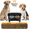 Picture of Neater Feeder Express (Medium to Large Dog, Midnight Black) - with Stainless Steel, Drip Proof, No Tip and Non Slip Dog Bowls and Mess Proof Pet Feeder