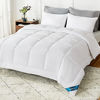 Picture of Bedsure California King Comforter Duvet Insert - Down Alternative White Comforter Cal King Size, Quilted All Season California King Duvet Insert with Corner Tabs