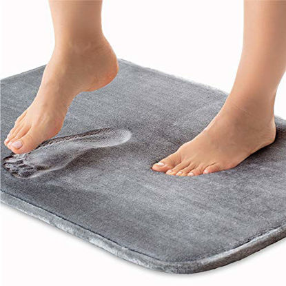 Gorilla Grip Original Luxury Chenille Bathroom Rug Mat, 48x24, Extra Soft  and Absorbent Shaggy Rugs, Machine Wash and Dry, Perfect Plush Carpet Mats  for Tub, Shower, and Bath Room, Grey 