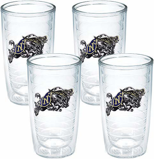 Picture of Tervis US Naval Academy Vault Emblem Tumbler, Set of 4, 16 oz, Clear -