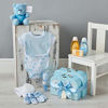 Picture of Baby Gift Set - Baby Shower Hamper in Blue with Baby Clothes, Teddy Bear and Gifts Presented in 2 Keepsake Boxes