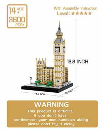 Picture of dOvOb Real Big Ben Micro Building Blocks Set (3600PCS) - World Famous Architectural Model Toys Gifts for Kid and Adult