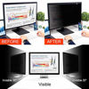 Picture of YES2B 21.5 Inch Monitor Privacy Screen Filter for 16:9 Widescreen Display - Computer, Monitor, Desktop PC, Anti Spy, Blue Light Blocking and Anti Glare Protector, Anti-Peeping Shield, Made