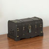 Picture of Vintiquewise Small Pirate Style Wooden Treasure Chest (Chest with Padlock) (QI003026.p)