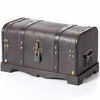 Picture of Vintiquewise Small Pirate Style Wooden Treasure Chest (Chest with Padlock) (QI003026.p)