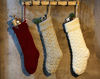 Picture of Pack 6,18" Unique Burgundy and Ivory White and Khaki Knit Christmas Stockings Style3