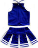 Picture of Little Girls' Cheerleader Cheerleading Outfit Uniform Costume Cosplay Blue/White (L / 8-10)