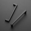 Picture of Ravinte 30 Pack Solid 5 Inch Kitchen Square Cabinet Handles Matte Black Cabinet Pulls Drawer Pulls Kitchen Cabinet Hardware Flat Black Kitchen Handles