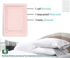 Picture of Cotton Blush Pink Bed Sheets - Twin XL Size Smooth 3 Piece Sheet Set, Comfortable 500 Thread Count Sateen Weave, Elasticized Deep Pocket Fits Low Profile Foam and Tall Mattresses