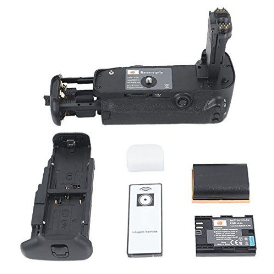 Picture of DSTE Replacement for Pro IR Remote BG-E11 Vertical Battery Grip + 2X LP-E6 LP-E6N Compatible Canon EOS 5D Mark III 3 5DS 5DSR SLR Digital Camera