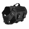 Picture of ICEFANG Tactical Dog Operation Harness with 6X Buckle,Dog Molle Vest with Handle,3/4 Body Coverage,Hook and Loop Panel for ID Patch,No Pulling Front Clip (L (28"-35" Girth), Black)