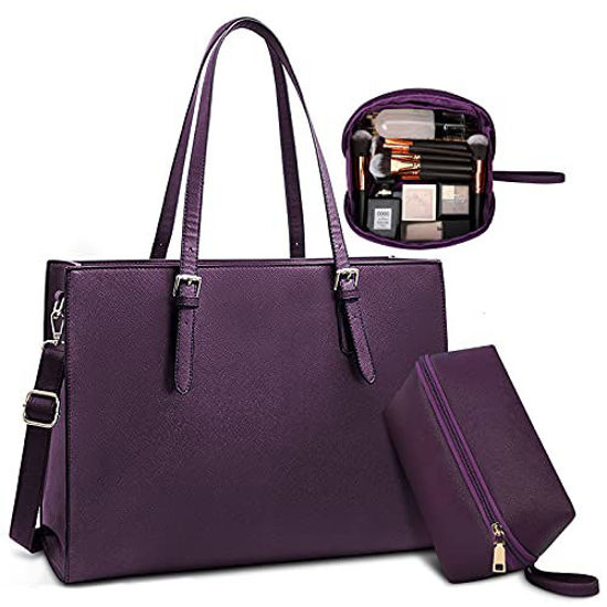 Leather Tote Bag Handbag Shopper Purse Shoulder Office Laptop Bag for  Women8 | eBay