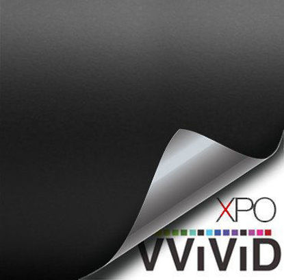 Picture of VViViD Satin Flat Matte Stealth Jet Black Vinyl Wrap Roll with Air Release Technology (8ft x 5ft)