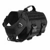 Picture of ICEFANG Tactical Dog Operation Harness with 6X Buckle,Dog Molle Vest with Handle,3/4 Body Coverage,Hook and Loop Panel for ID Patch,No Pulling Front Clip (M (25"-31" Girth), Black)