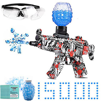 Picture of Electric with Gel Ball Blaster-MP5,with 15000 Non-Toxic,eco-Friendly,Biodegradable Gellets, Outdoor Yard Activities Shooting Game (Ages 8+)