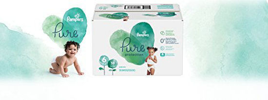 Pampers Pure Disposable Baby Diapers, Hypoallergenic and Fragrance