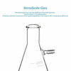 Picture of StonyLab 2000ml Borosilicate Glass Filtering Flask, Bolt Neck with Tubulation, 2L (2 Liter)