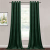 Picture of StangH Dark Green Velvet Curtains 84 inches - Christmas Room Darkening Curtain Panels for Living Room / Dining Backdrop / French Door Thermal Insulated Gorgeous Decor, W52 x L84 inch, 2 Panels