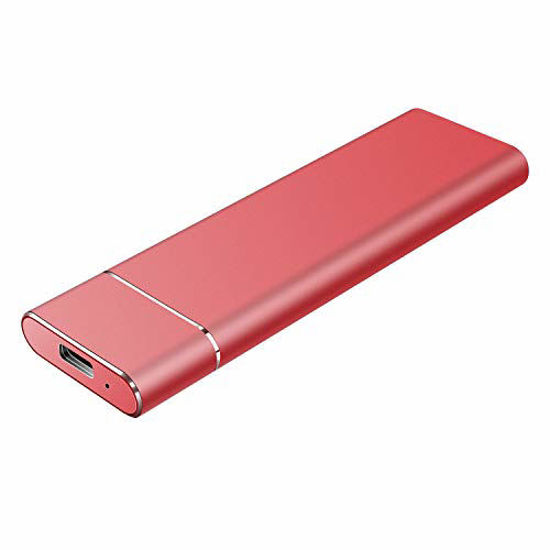 Picture of External Hard Drive 1TB 2TB Portable Hard Drive External - Ultra Slim Hard Drive Type-C/USB 3.1 HDD, Compatible with PC, Mac, Desktop, Laptop, Xbox one (Red,1TB)