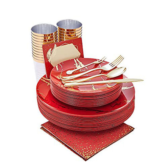 Disposable plates outlet set