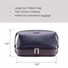 Picture of Vetelli Leo Mens Leather Toiletry Bag, Spacious Bag Perfect for Traveling and A Perfect Gift, It's Water Resistant and Durable