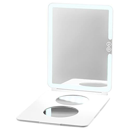 Picture of LuMee Studio - LED Portable White Light Makeup Mirror - Lightweight - 3 Light Modes - Travel-Friendly - White