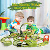 Picture of Dinosaur Race Car Track Toys, 400 pcs Create Dinosaur World Road Race, Flexible Tracks with 360 Loop and Auto Turntable Playset, 2 Cars, 2 Dinosaur Head, Gift for Kids Ages 3 4 5 6 Year Old Boys Girls