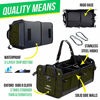 Picture of DURABLEZ Trunk Organizer with Covering Net, Attachable Non-Slip Pads, and Stainless Hooks, Military Green