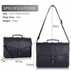 Picture of Estarer Men's Leather Briefcase for Travel/Office/ Business 15.6 Inch Laptop Messenger Bag