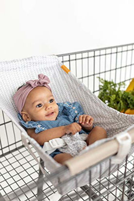 Picture of BINXY BABY Shopping Cart Hammock | The Original | Holds All Car Seat Models | Ergonomic Infant Carrier + Positioner (Little Arrow)