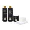 Picture of FurnitureClinic Leather Complete Restoration Kit | Includes Leather Re-Coloring Balm, Leather Cleaner, Protection Cream, Sponge & Cloth | Restores & Repairs (Dark Brown)