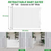 Picture of Retractable Baby Gate 60" Indoor Mesh Safety Dog Gate for Stairs Outdoor Pet Gate