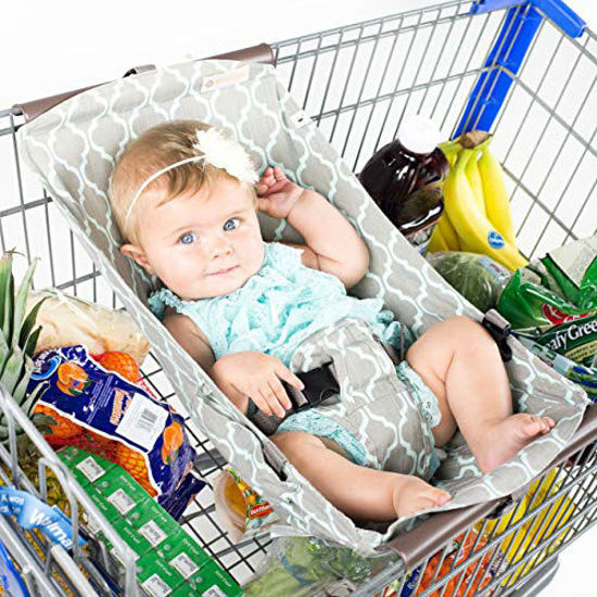 Shopping cart car seat clearance holder