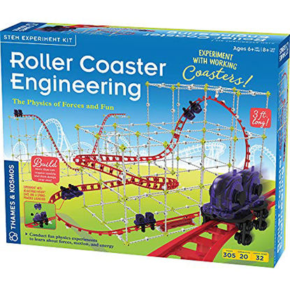 Picture of Thames & Kosmos Roller Coaster Engineering STEM Kit | Design, Build, Experiment w/ Working Roller Coaster Models | Explore Physics, Forces, Motion, Energy, Velocity & More | Solve Building Challenges