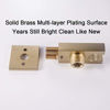 Picture of Ownace Square Solid Brass Brushed Gold Hand Held Shower Head With Wall Connector and Hose Set