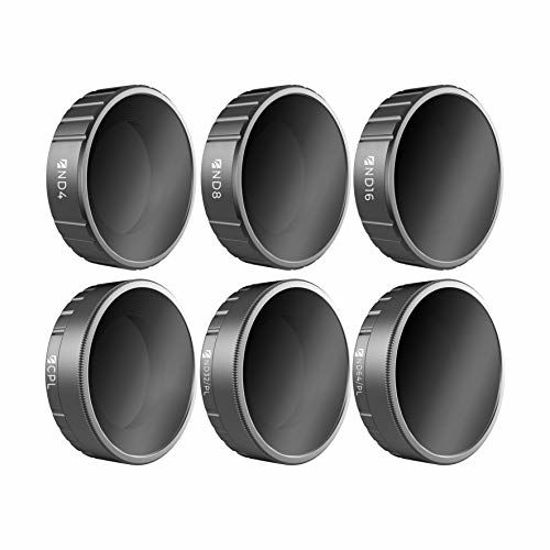 Picture of Freewell Budget Kit -E Series - 6Pack ND4, ND8, ND16, CPL, ND32/PL, ND64/PL Camera Lens Filters Compatible with Osmo Action Camera