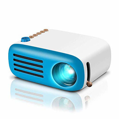 Picture of GooDee Mini Projector, LED Pico Projector, Pocket Video Projector Support HDMI Smartphone PC Laptop USB for Movie Games