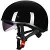 Picture of ILM Motorcycle Half Helmet with Sunshield Quick Release Strap Half Face Fit for Cruiser Scooter Harley DOT Approved