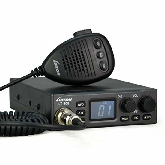 Picture of LUITON CB Radio LT-308 Compact Design with External Speaker Jack, Large Easy to Read LCD Display (Black)