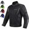 Picture of HI VIS MESH MOTORCYCLE JACKET FOR MENS RIDING BIKERS RACING DUAL SPORTS BIKE ARMORED PROTECTIVE (BLACK, SMALL)